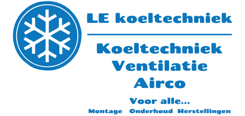 LE koeltechniek logo - airco , koeltechnieken en ventilatie